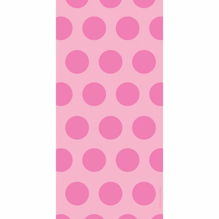 Creative Converting Candy Pink Polka Dot Favor Bags, 20 Ct Solid Color Tableware