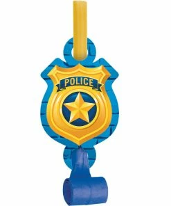 Creative Converting Police Party Blowouts W/Med, 8 Ct