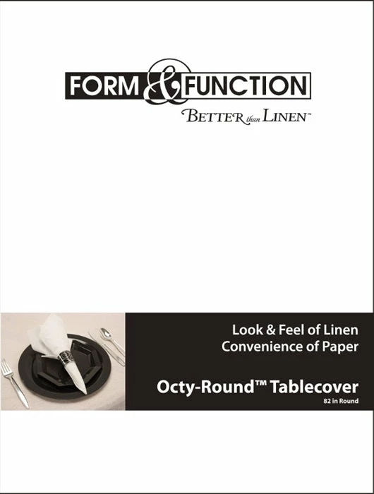 Creative Converting White Octy-Round 82 Inch Plastic