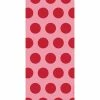 Creative Converting Solid Color Tableware Classic Red Polka Dot Favor Bags, 20 Ct
