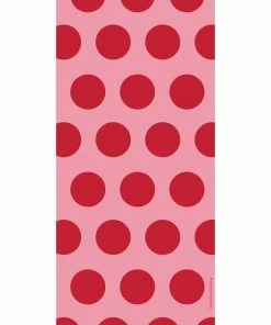 Creative Converting Solid Color Tableware Classic Red Polka Dot Favor Bags, 20 Ct