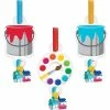 Creative Converting Art Party Blowouts W/Med, 8 Ct Kids Birthday Party Themes