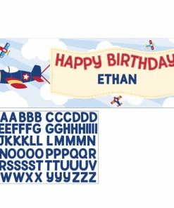 Creative Converting Kids Birthday Party Themes Lil' Flyer Airplane Giant Party Banner W/ Stck