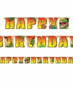 Creative Converting Dino Blast Jointed Banner Lg Kids Birthday Party Themes