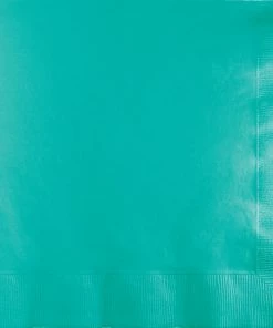 Creative Converting Teal Lagoon Luncheon Napkin 3Ply, 50 Ct Solid Color Tableware