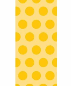Creative Converting School Bus Yellow Polka Dot Favor Bags, 20 Ct Solid Color Tableware