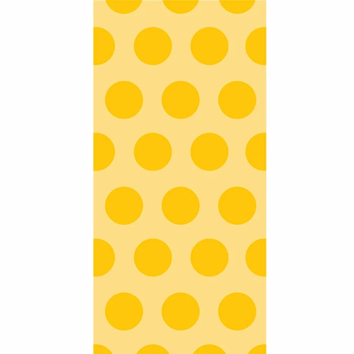 Creative Converting School Bus Yellow Polka Dot Favor Bags, 20 Ct Solid Color Tableware
