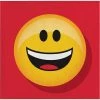 Creative Converting Kids Birthday Party Themes Show Your Emojions Beverage Napkins, 16 Ct