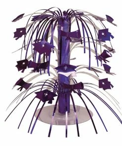 Creative Converting Purple Mortarboard Graduation Centerpiece Graduation Party Supplies