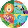 Creative Converting Kids Birthday Party Themes Jungle Safari Dessert Plates, 8 Ct