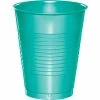 Creative Converting Teal Lagoon Plastic Cups, 20 Ct Solid Color Tableware
