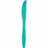 Creative Converting Teal Lagoon Plastic Knives, 24 Ct