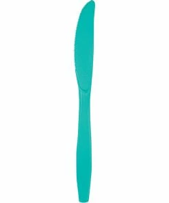Creative Converting Teal Lagoon Plastic Knives, 24 Ct