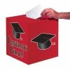 Creative Converting Graduation Card Box, Grad, 9" Red Graduation Party Supplies