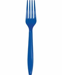 Creative Converting Cobalt Blue Plastic Forks, 24 Ct