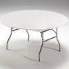 Creative Converting Stay Put Tablecover White, 60"