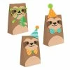 Creative Converting Kids Birthday Party Themes Sloth Party Paper Treat Bags, Pack Of 8