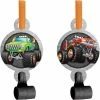 Creative Converting Monster Truck Rally Blowouts W/ Med, 8 Ct