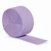 Creative Converting Solid Color Tableware Luscious Lavender Crepe Streamers 81'
