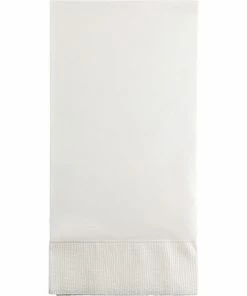 Creative Converting Solid Color Tableware White Guest Towel, 3 Ply, 16 Ct