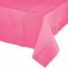 Creative Converting Candy Pink Tablecover 54"X 108" Polylined Tissue
