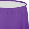 Creative Converting Amethyst Plastic Tableskirt, 14' X 29"