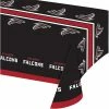 Creative Converting Atlanta Falcons Plastic Table Cover, 54" X 102"
