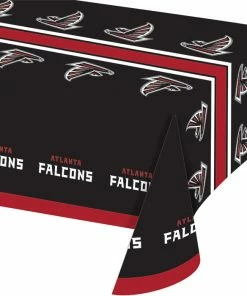 Creative Converting Atlanta Falcons Plastic Table Cover, 54" X 102"