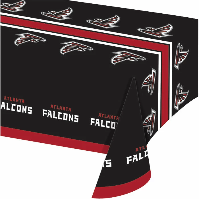 Creative Converting Atlanta Falcons Plastic Table Cover, 54" X 102"
