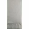 Creative Converting Shimmering Silver Guest Towel, 3 Ply, 16 Ct