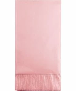 Creative Converting Classic Pink Guest Towel, 3 Ply, 16 Ct Solid Color Tableware