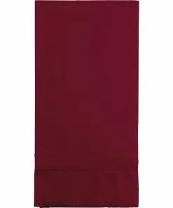 Creative Converting Burgundy Guest Towel, 3 Ply, 16 Ct