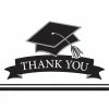 Creative Converting Graduation School Spirit White Thank You Notes, 25 Ct