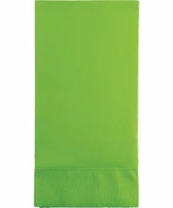 Creative Converting Fresh Lime Guest Towel, 3 Ply, 16 Ct Solid Color Tableware
