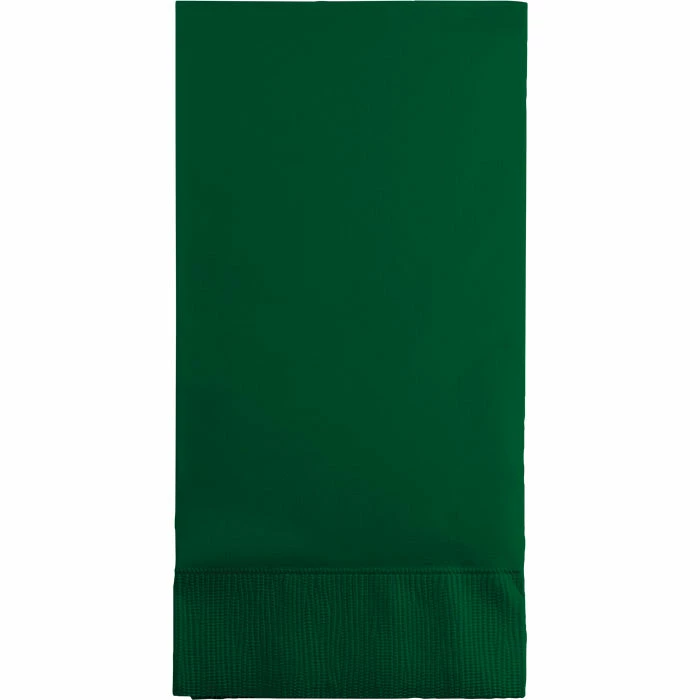 Creative Converting Hunter Green Guest Towel, 3 Ply, 16 Ct