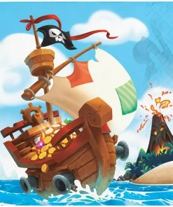 Creative Converting Kids Birthday Party Themes Pirate Treasure Beverage Napkins, 16 Ct