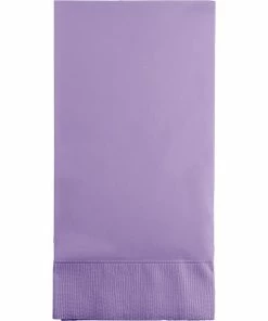 Creative Converting Luscious Lavender Guest Towel, 3 Ply, 16 Ct Solid Color Tableware