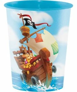 Creative Converting Pirate Treasure Plastic Keepsake Cup 16 Oz.
