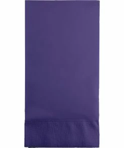 Creative Converting Purple Guest Towel, 3 Ply, 16 Ct