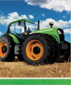 Creative Converting Kids Birthday Party Themes Tractor Time Napkins, 16 Ct