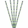 Creative Converting Seattle Seahawks Paper Straws, 24 Ct NFL And Football Party Supplies