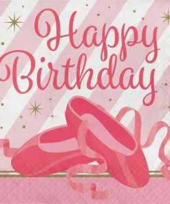 Creative Converting Ballet Birthday Napkins, 16 Ct Kids Birthday Party Themes