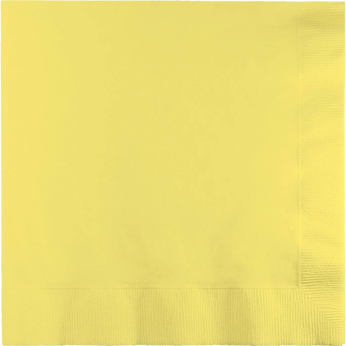 Creative Converting Mimosa Luncheon Napkin 2Ply, 50 Ct Solid Color Tableware