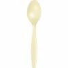 Creative Converting Ivory Plastic Spoons, 50 Ct Solid Color Tableware