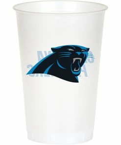 Creative Converting NFL And Football Party Supplies Carolina Panthers Plastic Cup, 20Oz, 8 Ct