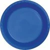 Creative Converting Cobalt Blue Plastic Dessert Plates, 20 Ct Solid Color Tableware