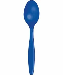 Creative Converting Cobalt Blue Plastic Spoons, 50 Ct