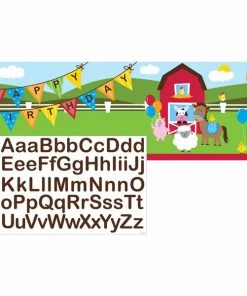 Creative Converting Farmhouse Fun Giant Party Banner W/Stck