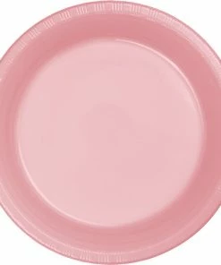 Creative Converting Classic Pink Plastic Banquet Plates, 20 Ct