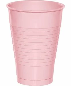 Creative Converting Classic Pink 12 Oz Plastic Cups, 20 Ct